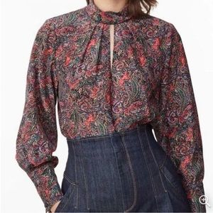 Rebecca Taylor paisley patterned blouse! Perfect condition!